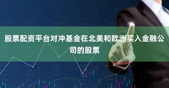 股票配资平台对冲基金在北美和欧洲买入金融公司的股票