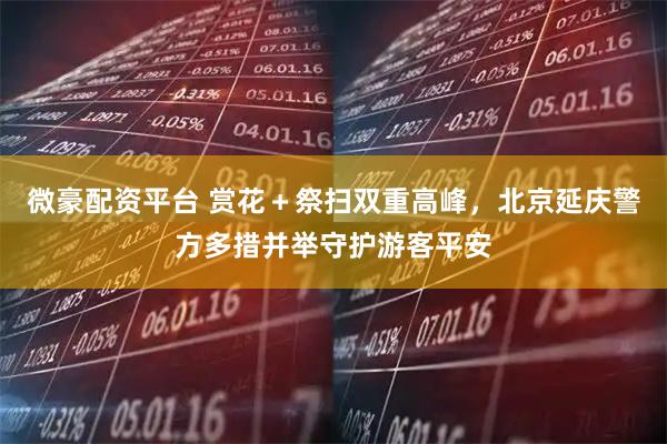 微豪配资平台 赏花＋祭扫双重高峰，北京延庆警方多措并举守护游客平安
